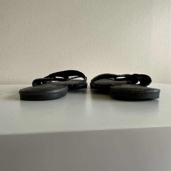 Marc fisher black studded cross sandals size 7.5 - GUC - Picture 4 of 6